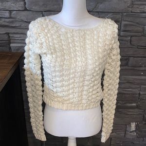 Club Monaco Wool Alpaca Crop Sweater XS